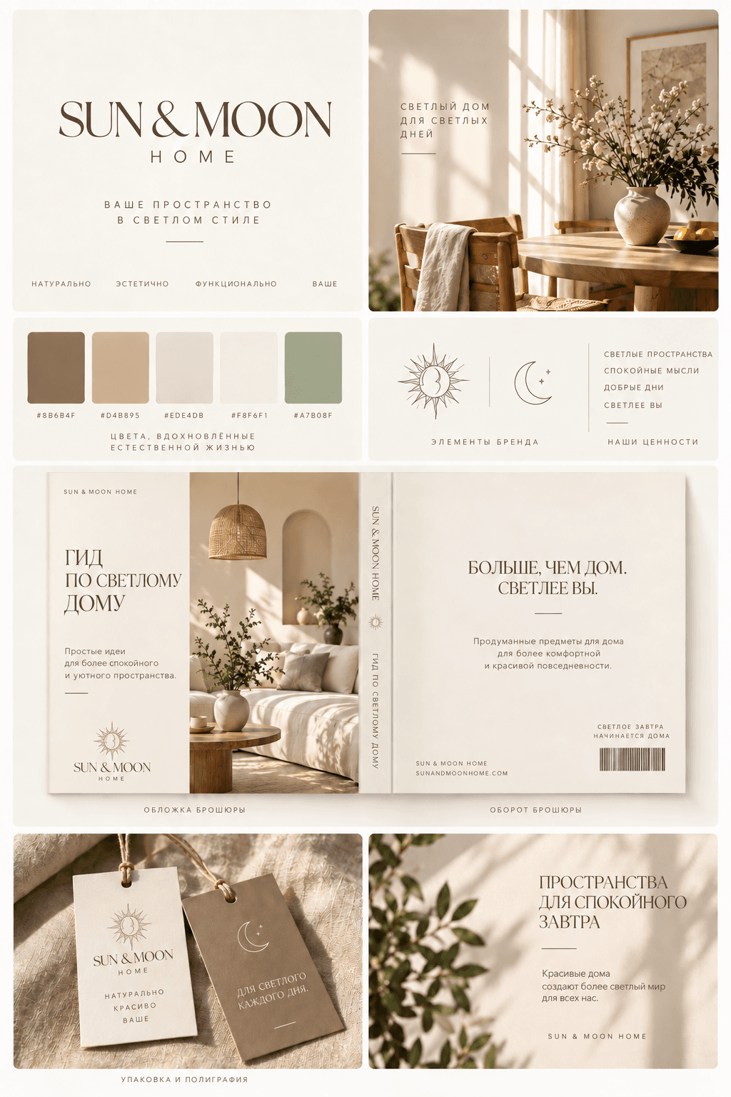 Sun & Moon — loungewear and home goods brand identity